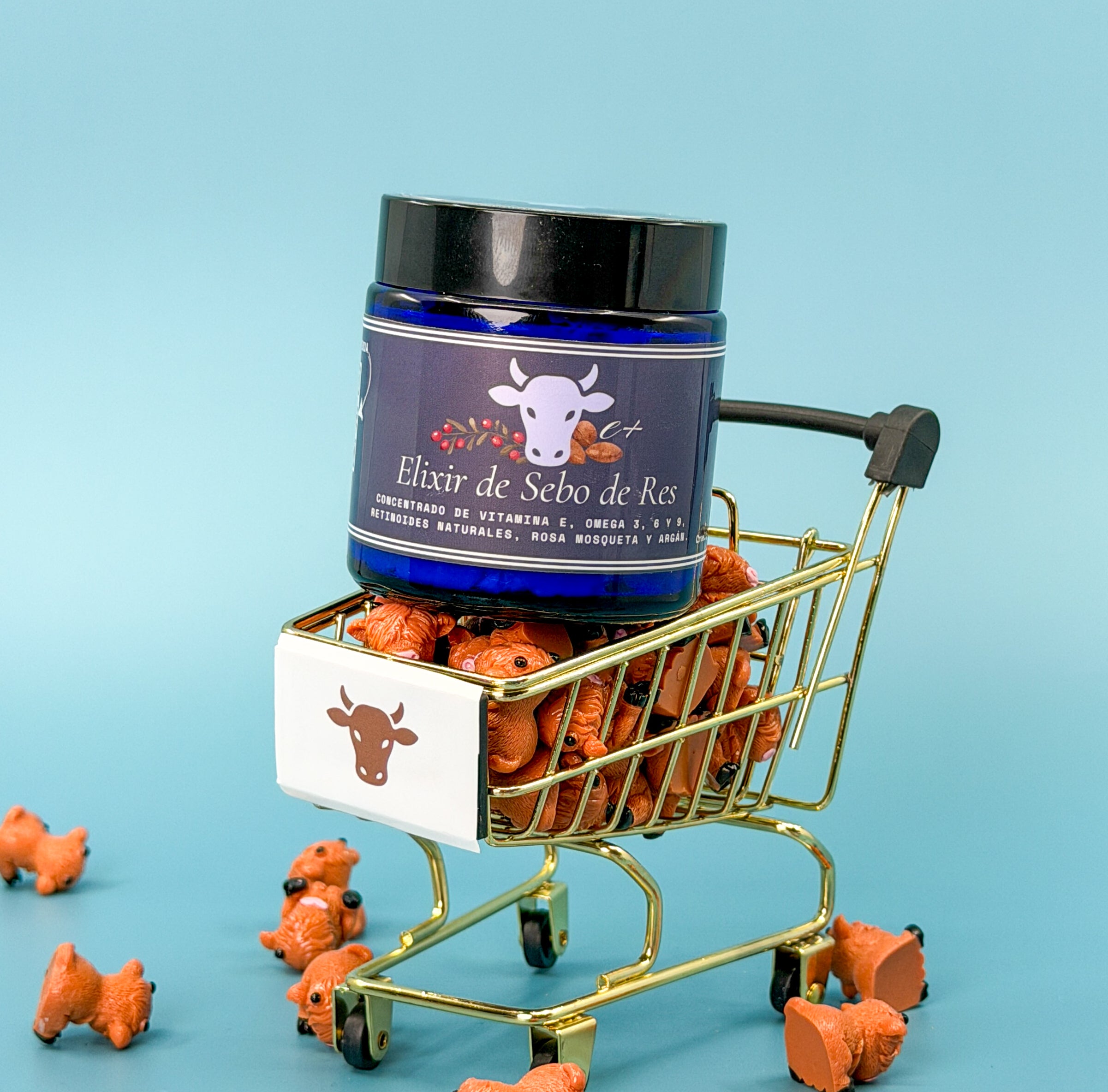 Image of Elixir de Sebo de Res + Vitamina E, Rosa Mosqueta y Escencia de Argan 4oz